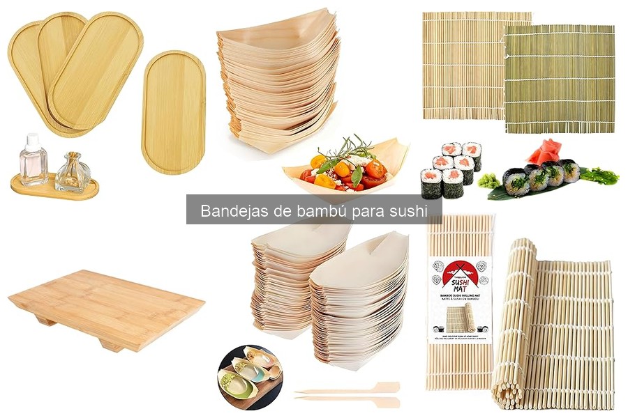 ¿Son ecológicas las bandejas de bambú para sushi?