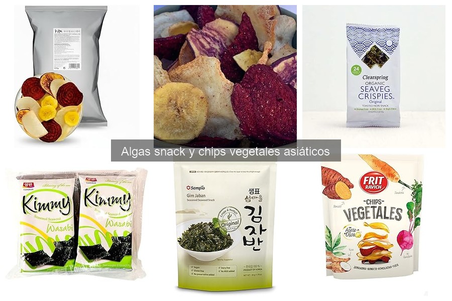 ¿Son las algas snack y chips vegetales aptas para dietas especiales?