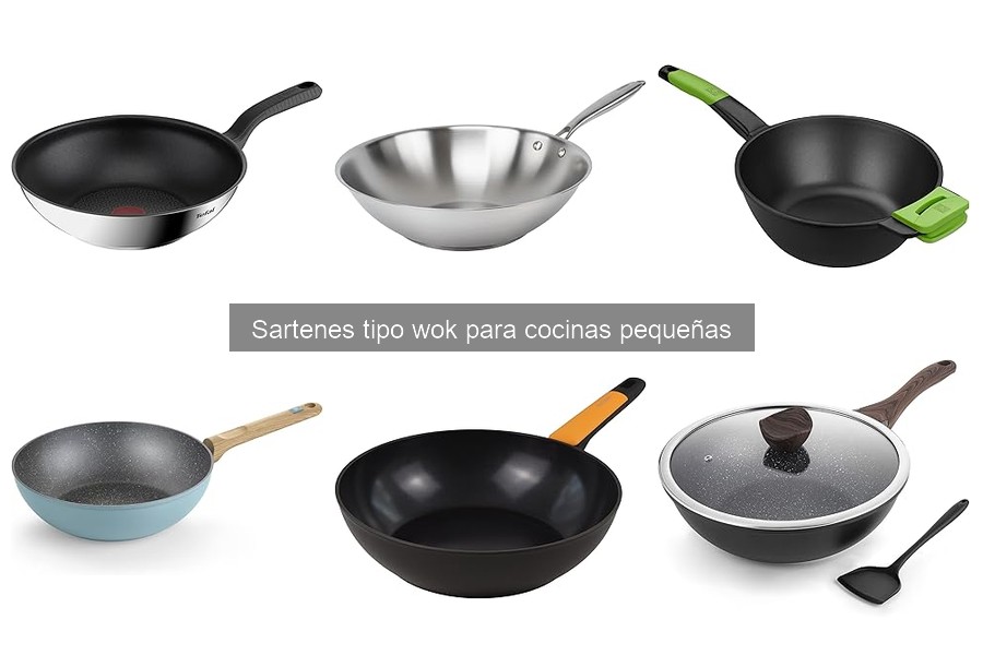 Tamaño ideal de sartenes tipo wok para cocinas pequeñas