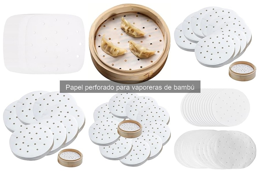 Tamaños de papel perforado ideal para tu vaporera de bambú