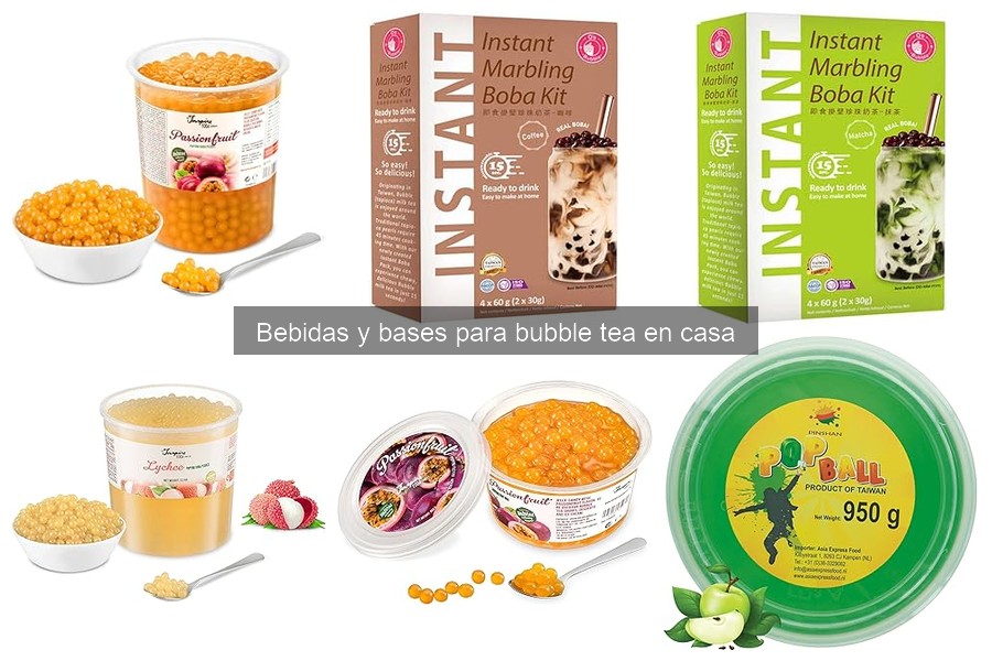 ** Tipos de bebidas para bubble tea: variedades y sabores