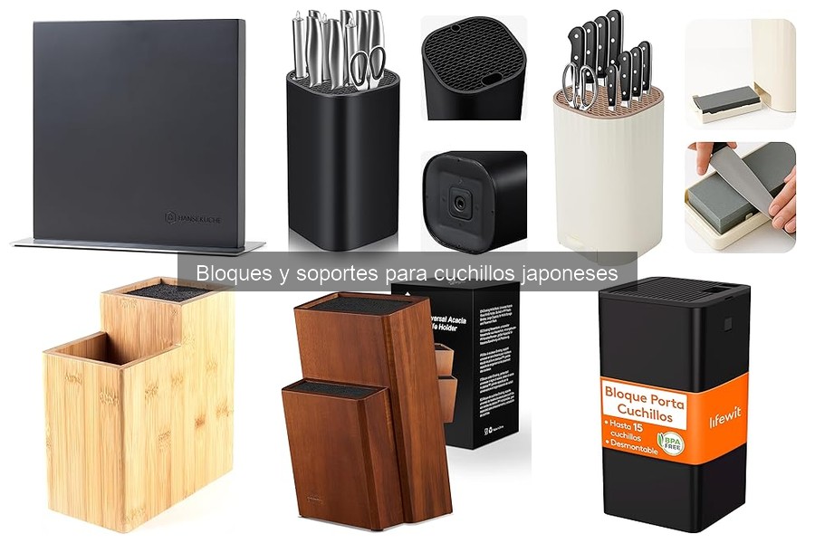 Tipos de bloques para cuchillos japoneses: guía completa