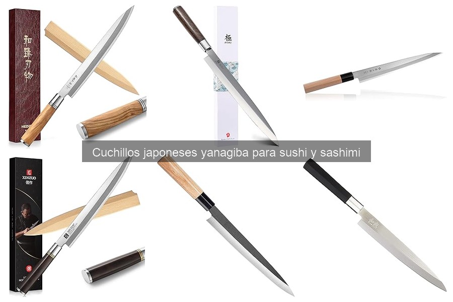 Tipos de cuchillos yanagiba y sus usos en cocina japonesa