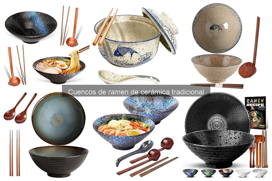 Tipos de cuencos de ramen de cerámica y sus usos