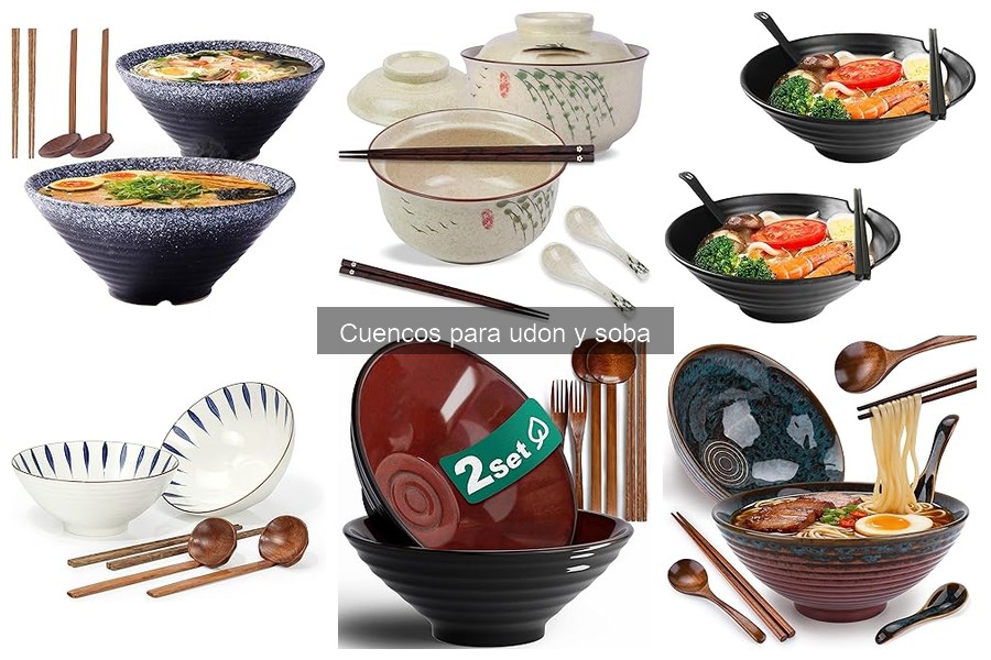 Tipos de cuencos para udon y soba: guía de materiales y estilos