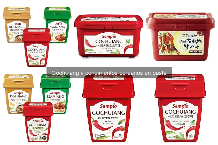 Tipos de gochujang y sus usos en la cocina coreana