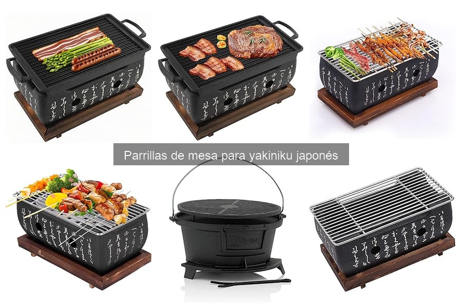 Tipos de parrillas de mesa para yakiniku: comparativa y opciones