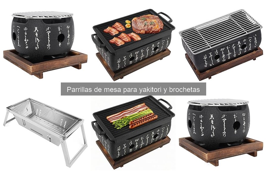 Tipos de parrillas de mesa para yakitori: guía completa