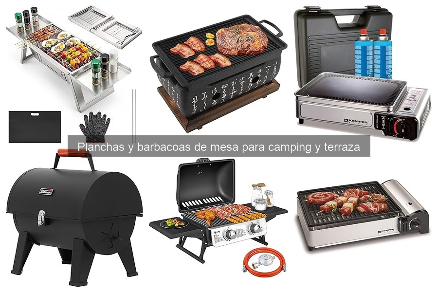 Tipos de planchas y barbacoas de mesa para camping y terraza