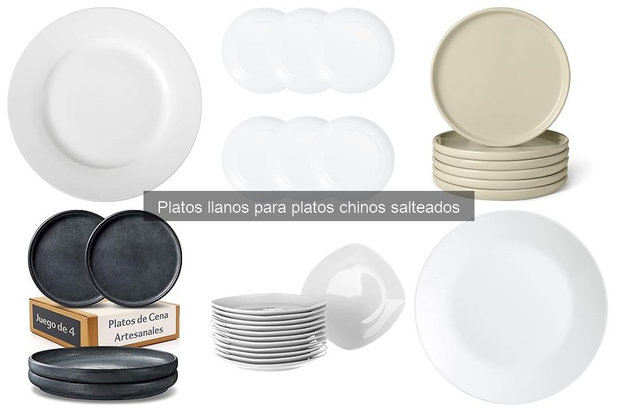 Tipos de platos llanos para cocinar auténtica cocina china