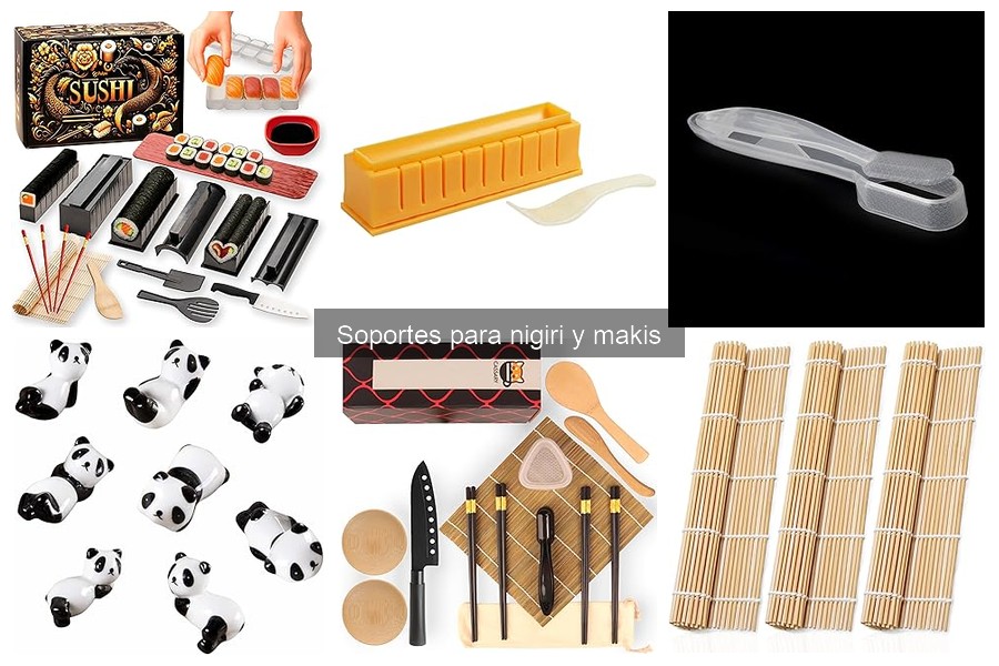Tipos de soportes para nigiri y makis: Guía completa