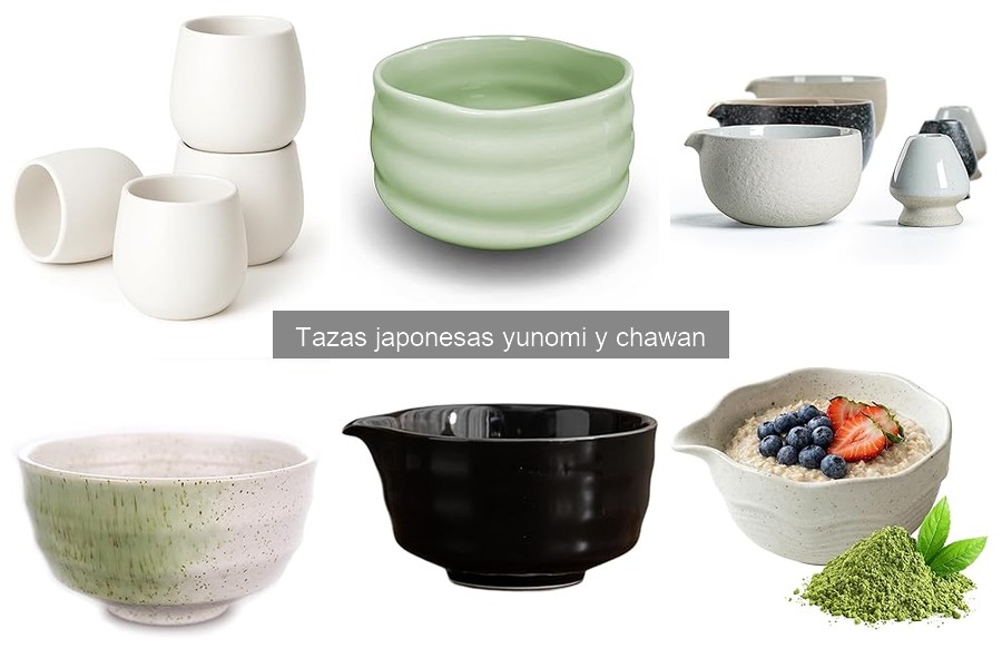 Tipos de tazas japonesas yunomi y chawan: Estilos y usos