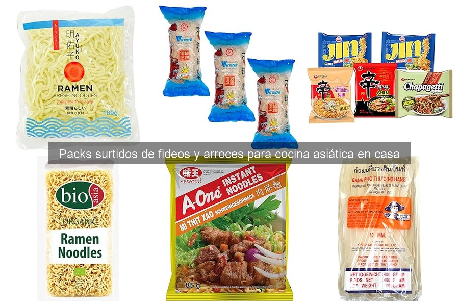Usos creativos de fideos y arroces asiáticos en recetas