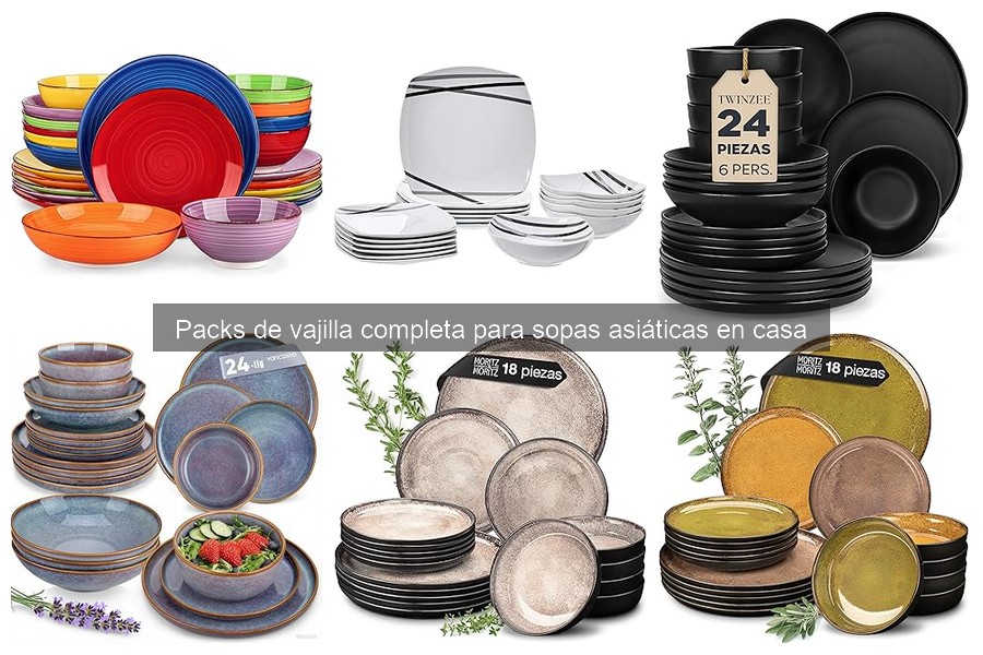 Usos creativos de packs de vajilla para sopas asiáticas