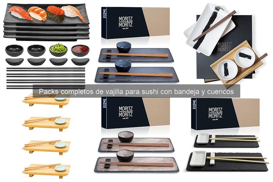 Usos culturales de cuencos y bandejas en sushi