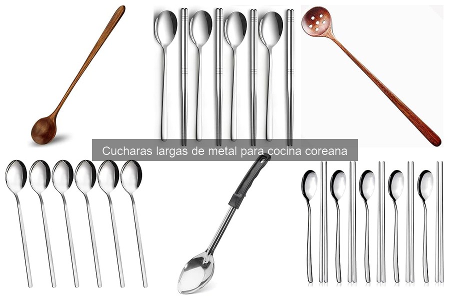 Ventajas de las cucharas largas de metal en cocina coreana