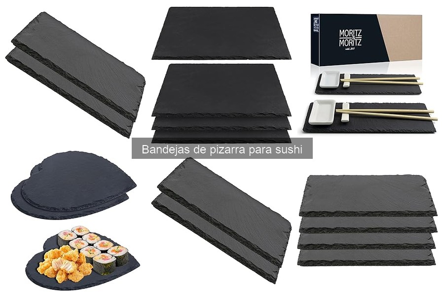 Ventajas de usar bandejas de pizarra para sushi en casa