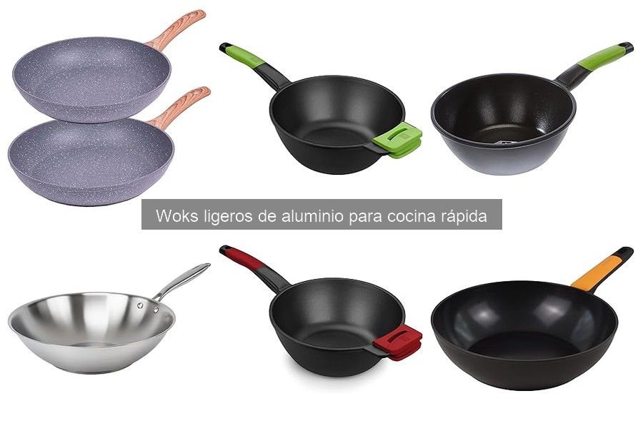 Wok ligero de aluminio: características y usos en cocina